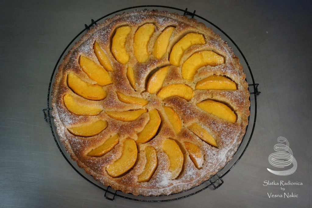 frangipane s breskvom, tart, voćni tart