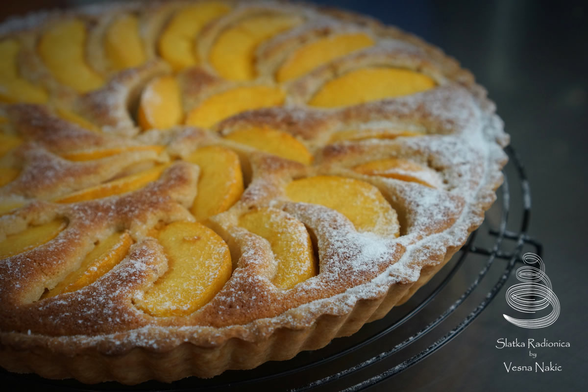frangipane s breskvom, tart