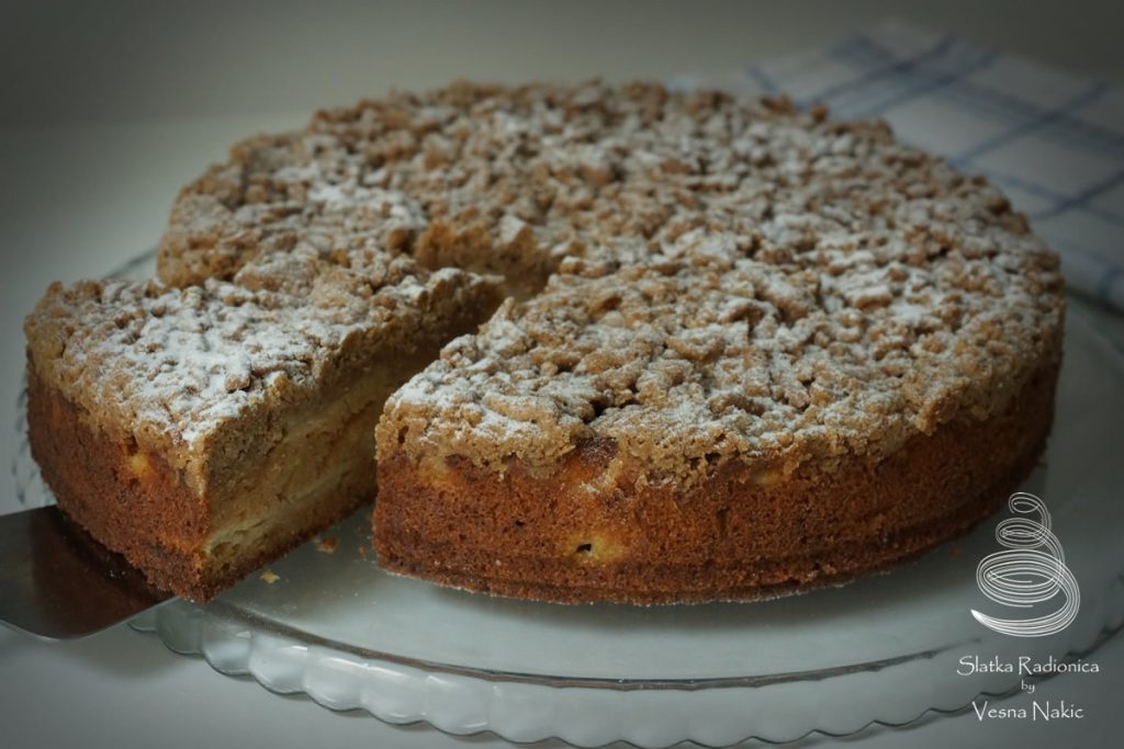 german apple cake, jabuke, kolač