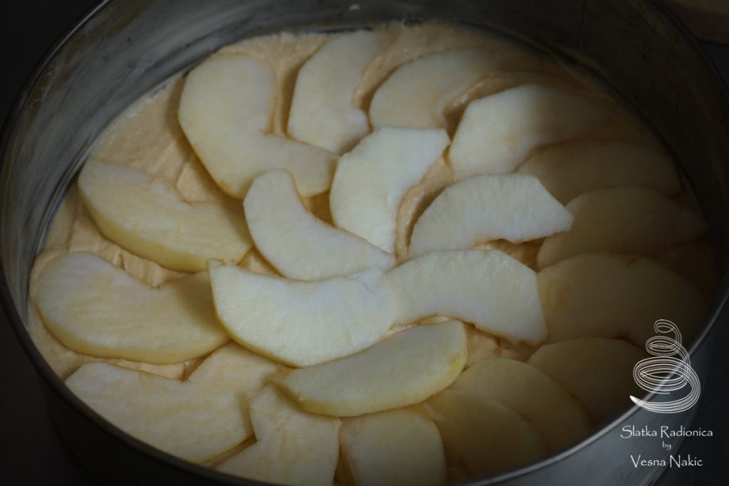 german apple cake, jabuke, kolač