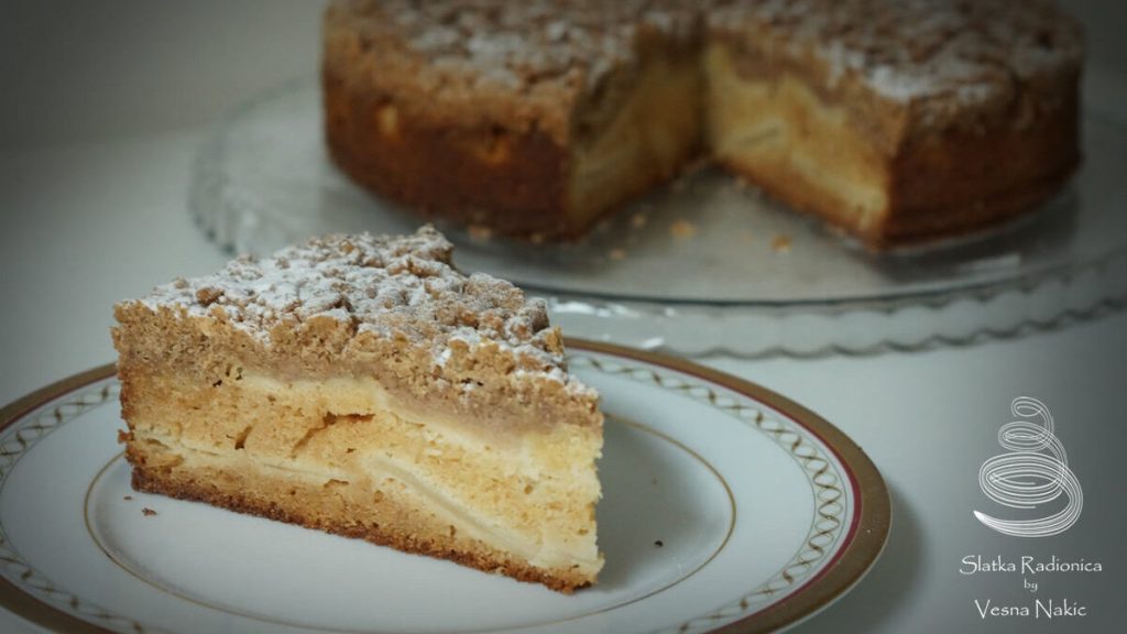german apple cake, jabuke, kolač