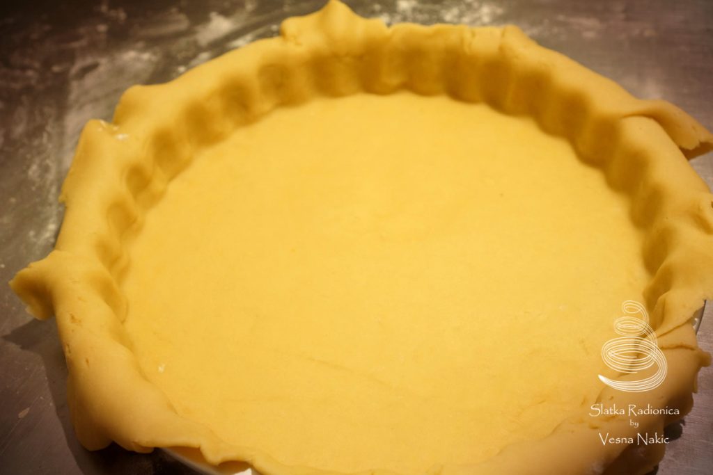 tijesto za tart u kalupu