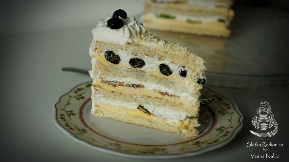 kao ledeni vjetar, torta, voćna torta