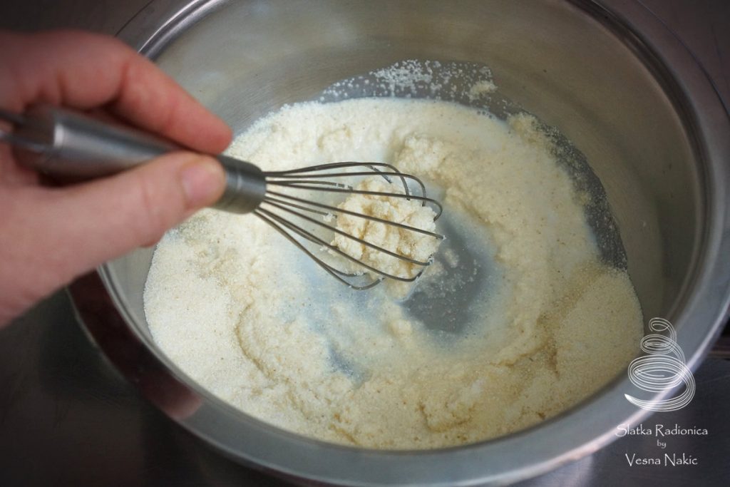 budin od griza, griz, karamel, kolač