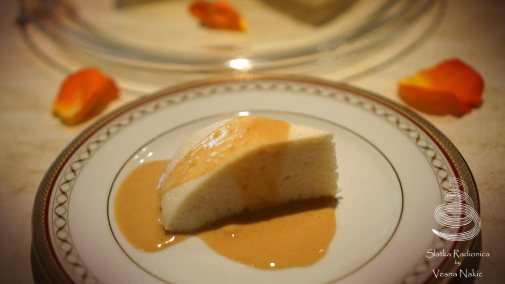 budin od griza, griz, karamel, kolač