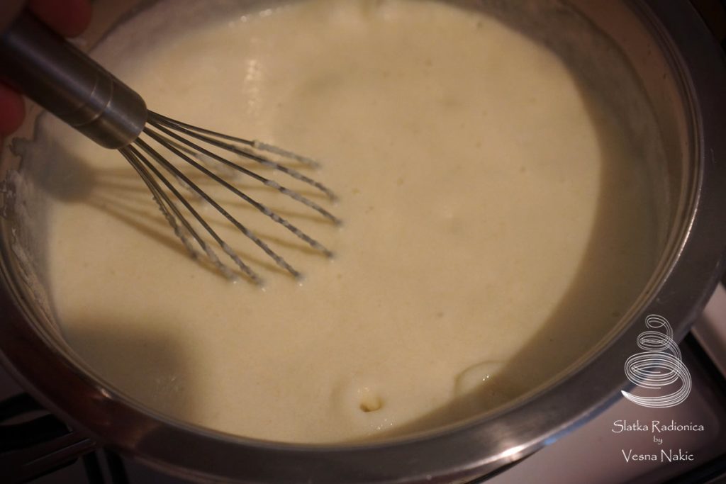 budin od griza, griz, karamel, kolač