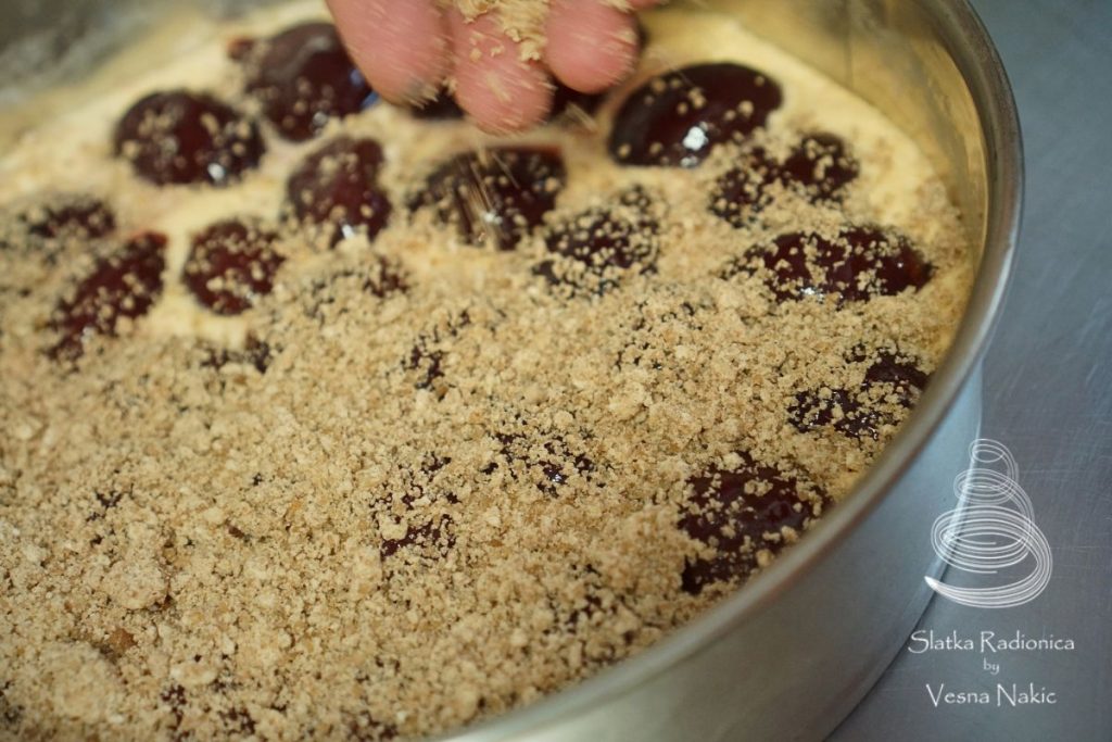 crumble sa šljivama - priprema