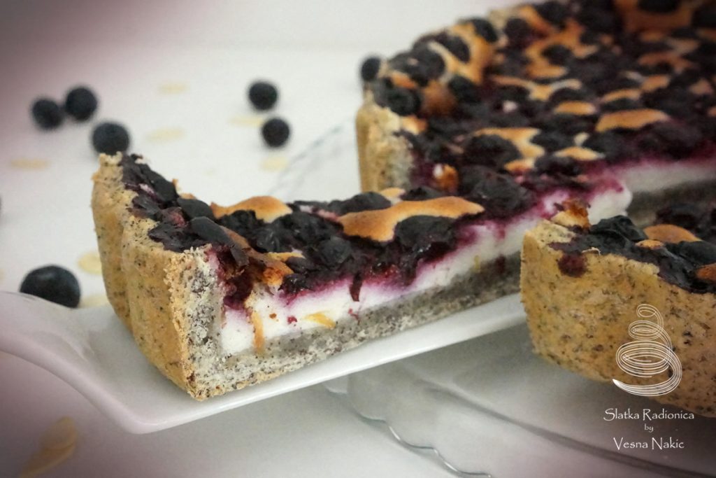 Mak tart s borovnicama