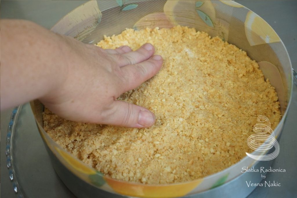 priprema podloge od keksa