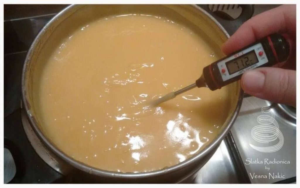 lemon curd - kuhanje do određene temperature